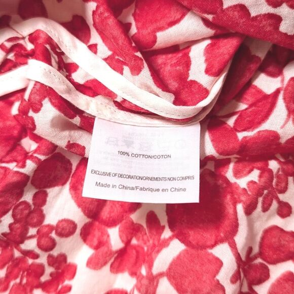 Tory Burch Red Floral Crochet Ribbon Details Blouse - Picture 14 of 15